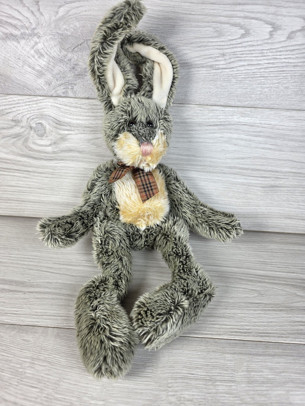 Hamilton Plush Rabbit w Plaid Bow by Russ Berrie 18" SU23